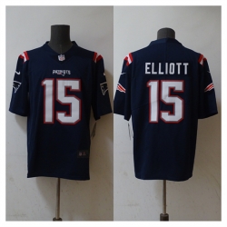New England Patriots 15 Ezekiel Elliott Navy Vapor Untouchable Stitched Football Jersey