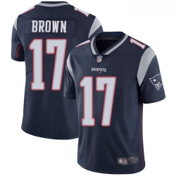 New England Patriots 17 Antonio Brown Navy Blue Team Color Stitched Football Vapor Untouchable Limited Jersey