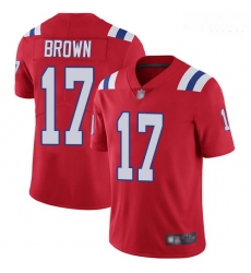 New England Patriots 17 Antonio Brown Red Alternate Stitched Football Vapor Untouchable Limited Jersey