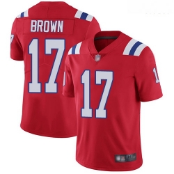 New England Patriots 17 Antonio Brown Red Alternate Stitched Football Vapor Untouchable Limited Jersey
