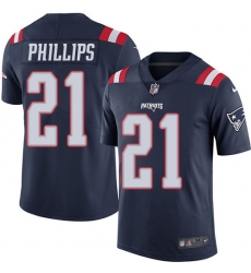 New England Patriots 21 Adrian Phillips Navy Blue Stitched NFL Limited Rush Jersey New England Patriots 21 Adrian Phillips Navy Blue Stitched NFL Limited Rush Jersey
