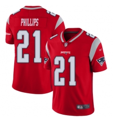 New England Patriots 21 Adrian Phillips Red Stitched NFL Limited Inverted Legend Jersey