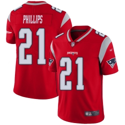 New England Patriots 21 Adrian Phillips Red Stitched NFL Limited Inverted Legend Jersey