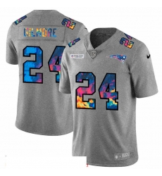 New England Patriots 24 Stephon Gilmore Multi Color Greyheather 2020 NFL Crucial Catch NFL jersey