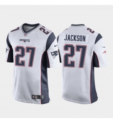New England Patriots 27 J.C. Jackson White Game jersey