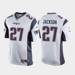 New England Patriots 27 J.C. Jackson White Game jersey