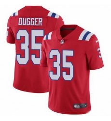 New England Patriots 35 Kyle Dugger Red Alternate Stitched NFL Vapor Untouchable Limited Jersey
