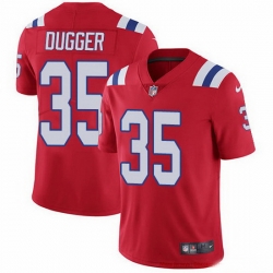 New England Patriots 35 Kyle Dugger Red Alternate Stitched NFL Vapor Untouchable Limited Jersey