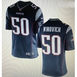 New England Patriots 50 Chase Winovich Navy Vapor Limited Jersey