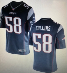 New England Patriots 58 Jamie Collins Navy Vapor Limited Jersey