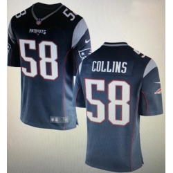 New England Patriots 58 Jamie Collins Navy Vapor Limited Jersey