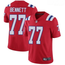 New England Patriots 77 Michael Bennett Red Alternate Stitched Football Vapor Untouchable Limited Jersey