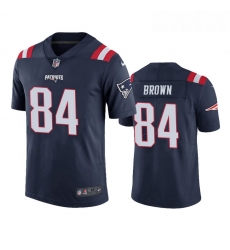 New England Patriots 84 Antonio Brown Navy Blue Rush Jersey