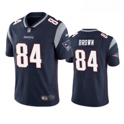 New England Patriots 84 Antonio Brown Navy Blue Vapor Limited Jersey