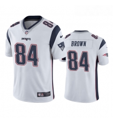 New England Patriots 84 Antonio Brown White Vapor Limited Jersey