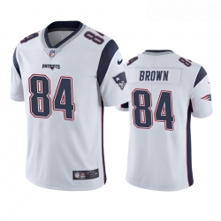 New England Patriots 84 Antonio Brown White Vapor Limited Jersey