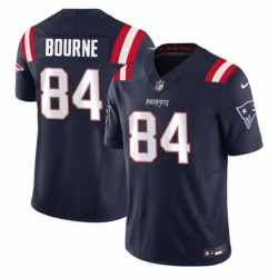 New England Patriots 84 Kendrick Bourne Navy 2023 F U S E Vapor Limited Stitched Football Jersey
