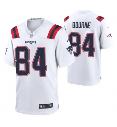 New England Patriots 84 Kendrick Bourne White Limited Jersey