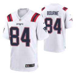 New England Patriots 84 Kendrick Bourne White Limited Jersey