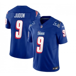 New England Patriots 9 Matthew Judon Blue 2023 F U S E Throwback Limited Stitched Football Jersey