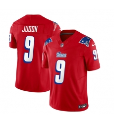 New England Patriots 9 Matthew Judon Red 2023 F U S E Throwback Limited Stitched Football Jersey