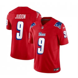 New England Patriots 9 Matthew Judon Red 2023 F U S E Throwback Limited Stitched Football Jersey