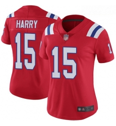 Women's New England Patriots #15 N'Keal Harry Red Alternate Stitched Football Vapor Untouchable Limited Jersey