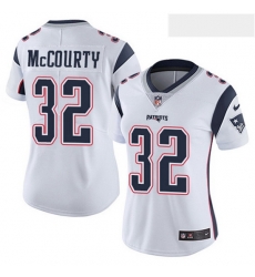 Women's New England Patriots 32 Devin McCourty White  Vapor Untouchable Limited Jersey
