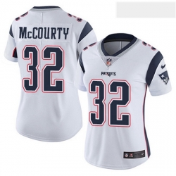 Women's New England Patriots 32 Devin McCourty White  Vapor Untouchable Limited Jersey