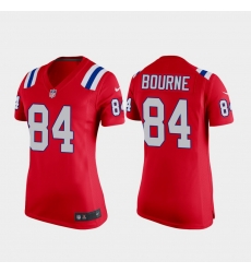 Women's New England Patriots #84 Kendrick Bourne Red Vapor Limited Jersey