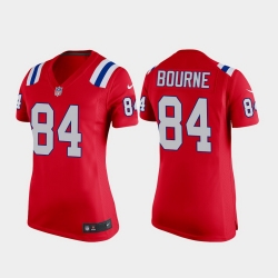 Women's New England Patriots #84 Kendrick Bourne Red Vapor Limited Jersey