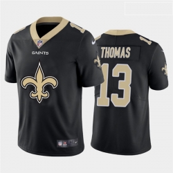 New Orleans Saints 13 Michael Thomas Black Team Big Logo Vapor Untouchable Limited Jersey