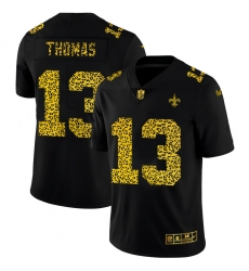 New Orleans Saints 13 Michael Thomas Leopard Print Fashion Vapor Limited NFL jerseyBlack