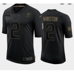 New Orleans Saints #2 Jameis Winston 2020 Salute To Service Jersey