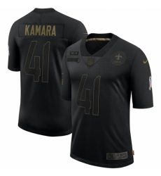 New Orleans Saints #41 Alvin Kamara Black 2020 Salute To Service Limited Jersey