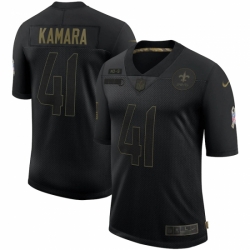 New Orleans Saints #41 Alvin Kamara Black 2020 Salute To Service Limited Jersey