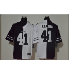 New Orleans Saints 41 Alvin Kamara Black And White Split Vapor Untouchable Limited Jersey