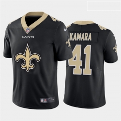 New Orleans Saints 41 Alvin Kamara Black Team Big Logo Vapor Untouchable Limited Jersey