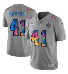 New Orleans Saints 41 Alvin Kamara Multi Color 2020 NFL Crucial Catch NFL jersey Greyheather New Orleans Saints 41 Alvin Kamara Multi Color 2020 NFL Crucial Catch NFL jersey Greyheather