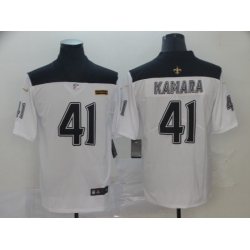 New Orleans Saints 41 Alvin Kamara White City Edition Vapor Untouchable Limited Jersey
