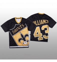 New Orleans Saints #43 Marcus Williams Black Mitchell 26 Nell Big Face Fashion Limited NFL Jersey