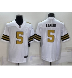 New Orleans Saints 5 Jarvis Landry White Color Rush Limited Stitched Jersey