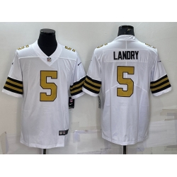 New Orleans Saints 5 Jarvis Landry White Color Rush Limited Stitched Jersey