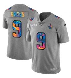 New Orleans Saints 9 Drew Brees Multi Color 2020 NFL Crucial Catch NFL jerseyGreyheather New Orleans Saints 9 Drew Brees Multi Color 2020 NFL Crucial Catch NFL jerseyGreyheather