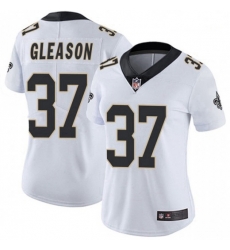 Women's New Orleans Saints 37 Steve Gleason White Vapor Limited Jersey