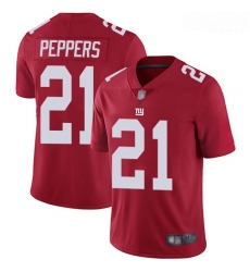 New York Giants 21 Jabrill Peppers Red Alternate Stitched Football Vapor Untouchable Limited Jersey New York Giants 21 Jabrill Peppers Red Alternate Stitched Football Vapor Untouchable Limited Jersey