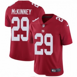 New York Giants 29 Xavier McKinney Red Alternate Stitched NFL Vapor Untouchable Limited Jersey