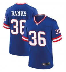 New York Giants 36 Deonte Banks Royal Classic 2023 Draft Stitched Game Jersey New York Giants 36 Deonte Banks Royal Classic 2023 Draft Stitched Game Jersey