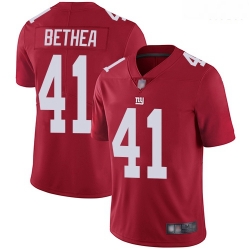 New York Giants 41 Antoine Bethea Red Alternate Stitched Football Vapor Untouchable Limited Jersey