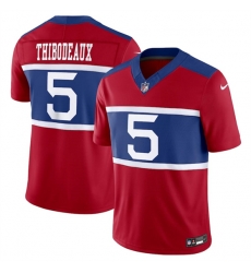 New York Giants 5 Kayvon Thibodeaux Century Red Alternate Vapor F U S E Limited Stitched Football Jersey
